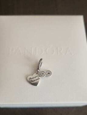 Pandora Heart & Infinity Charm 🩶💮